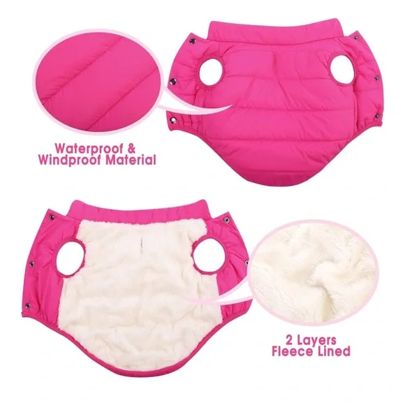 New waterproof jacket/vest for dogs. Pink size Large - Picture 3 of 9